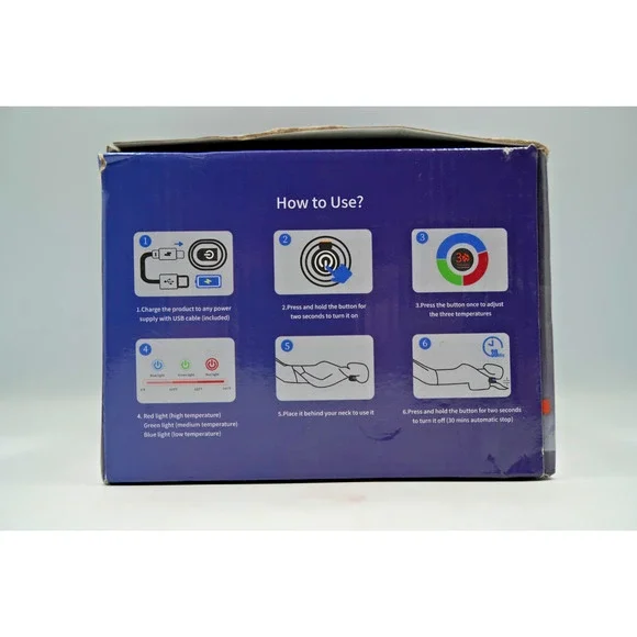 Cordless Heated Neck Stretcher Device – Rechargeable NTC Temperature Control, De - Picture 6 of 9